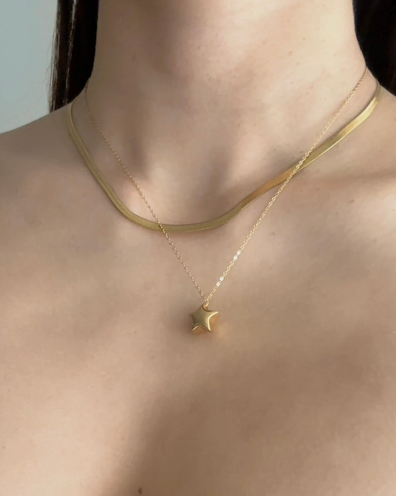 Gold Star Necklace – Jane Goldberg