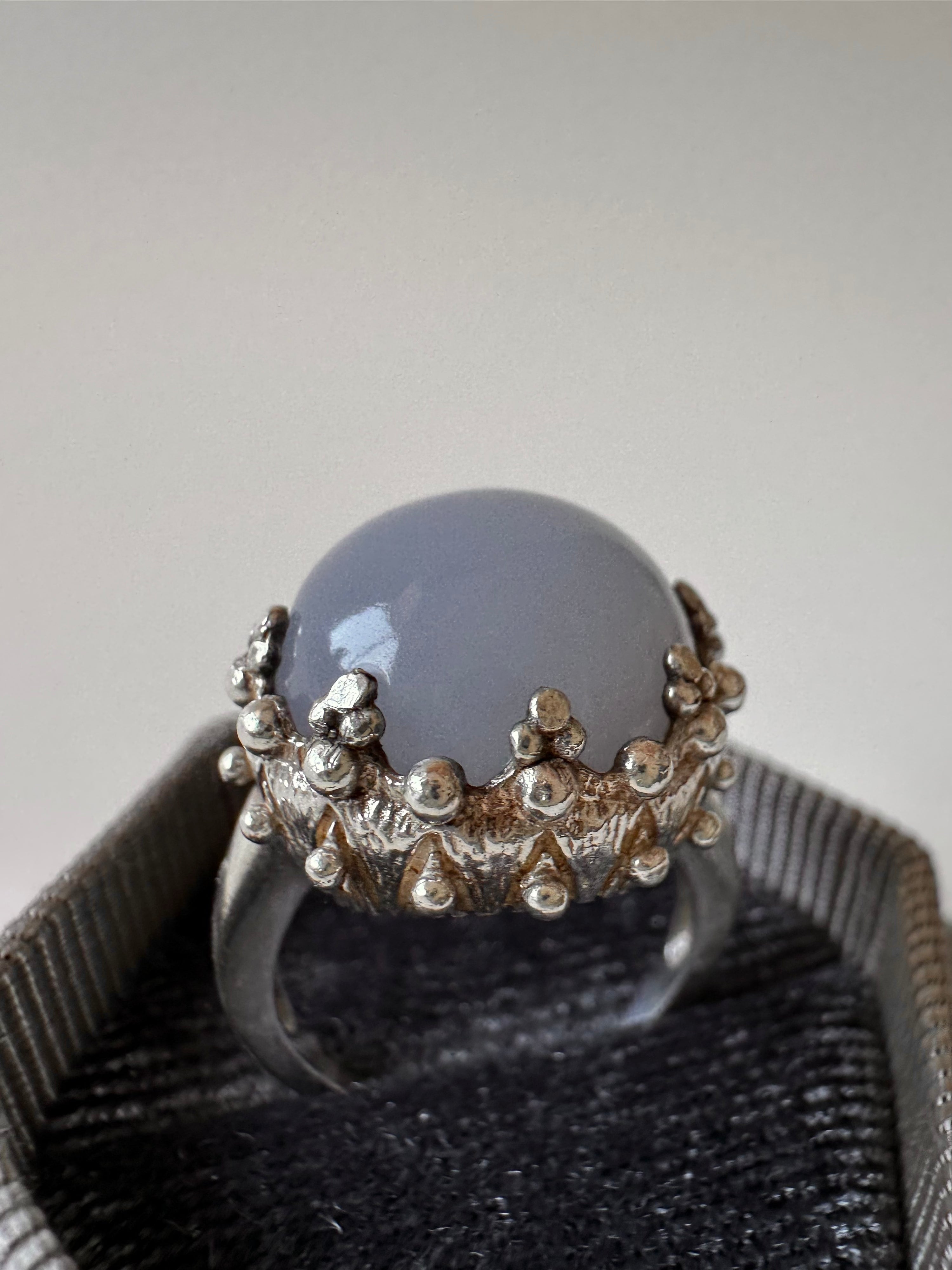 Sterling Silver Chalcedony Ring